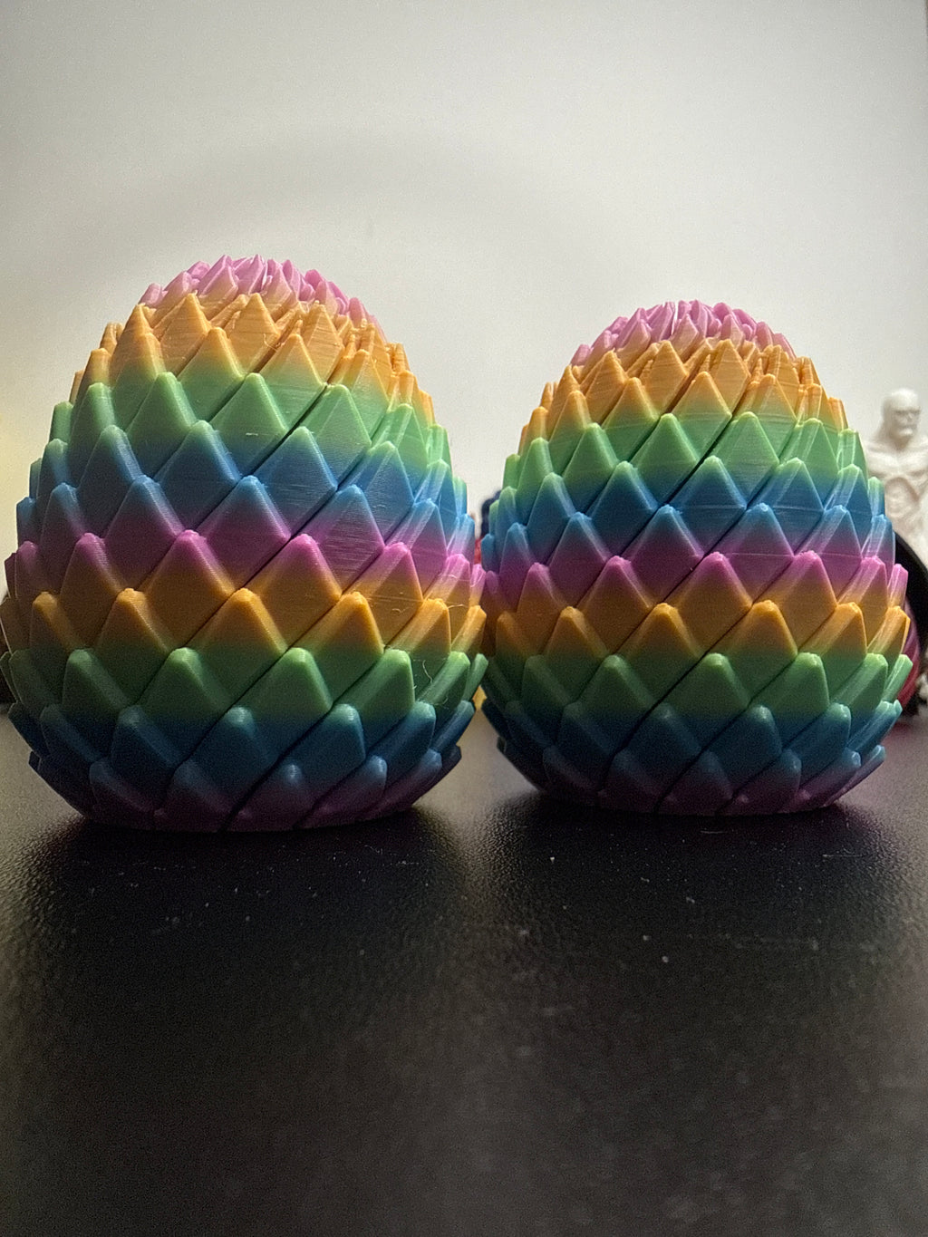 3D Printed Dragon Slippery Egg Fidget – Smooth Sliding Sensory Toy, Mythical Desk Fidget, Stress Relief Gift